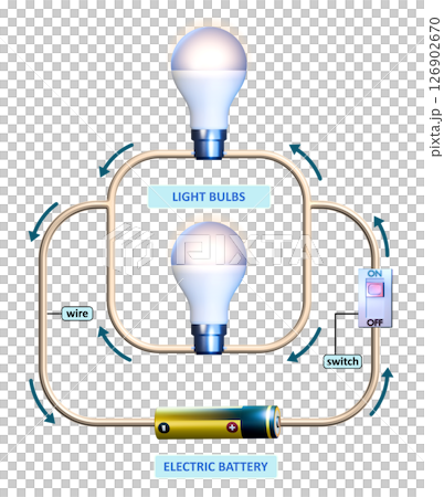 Parallel electric circuit diagram 126902670
