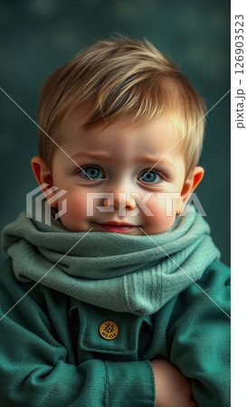 A boy with an expressive face. A sweet boy with a cute face. Love children. 126903523
