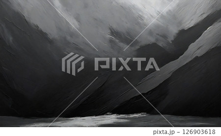 黒い質感のある壁 126903618