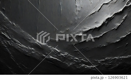 黒い質感のある壁 126903621