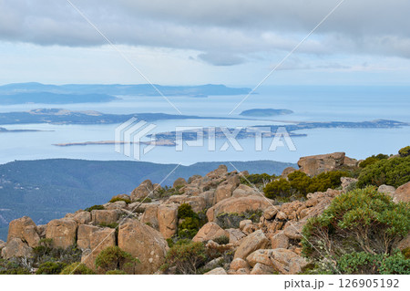 View from the summit of Mt Wellington - Hobart 126905192
