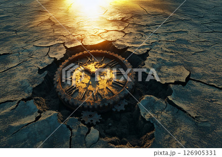 ひび割れた大地と時間 ひび割れた大地と時間 126905331
