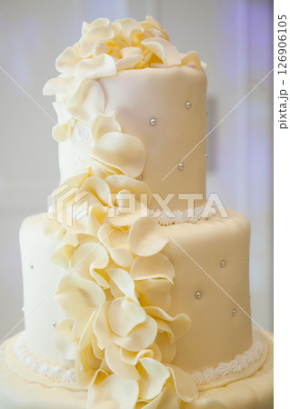 大人のおしゃれな雰囲気の高級感ある大きなケーキ 126906105