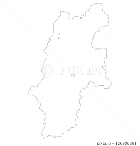 長野県の白地図 126906861