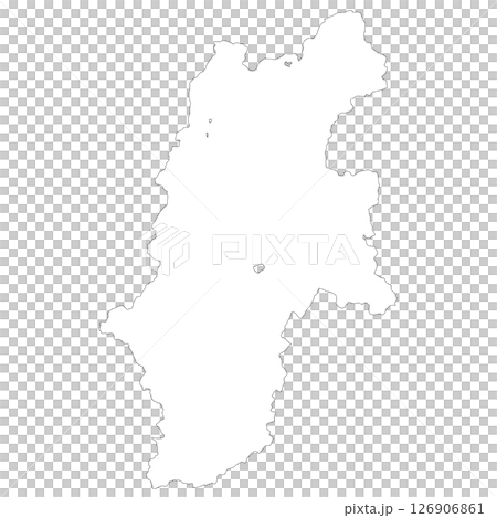 長野県の白地図 126906861