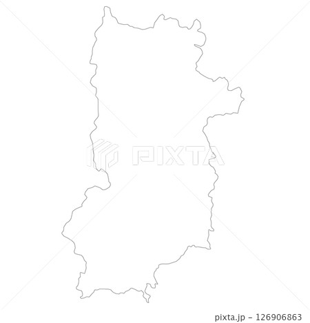 奈良県の白地図 126906863