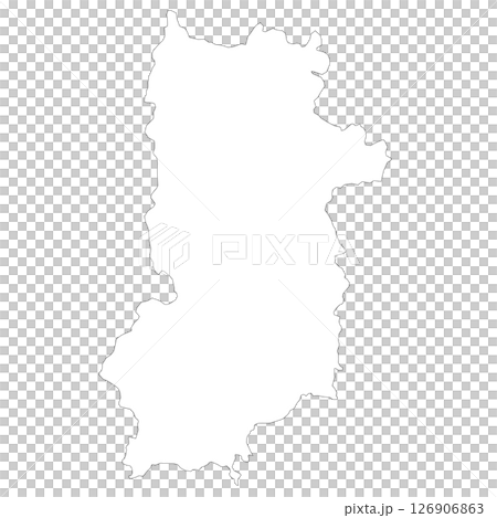 奈良県の白地図 126906863