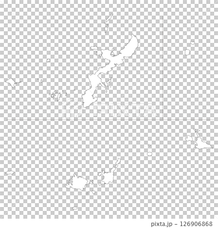 沖縄県の白地図 126906868