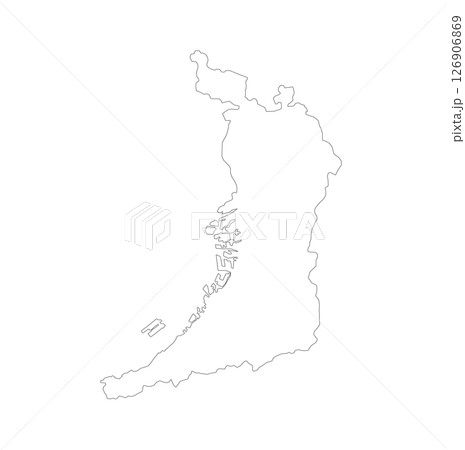 大阪府の白地図 126906869