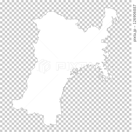 宮城縣空白地圖 126906887