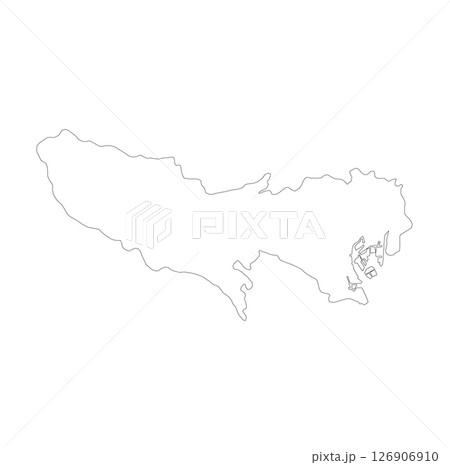 東京都の白地図 126906910