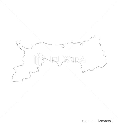 鳥取県の白地図 126906911
