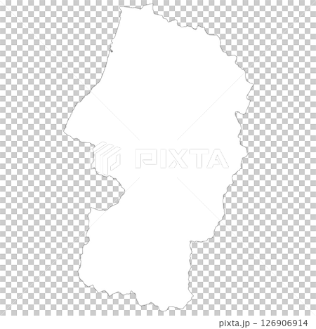 山形縣空白地圖 山形縣空白地圖 126906914