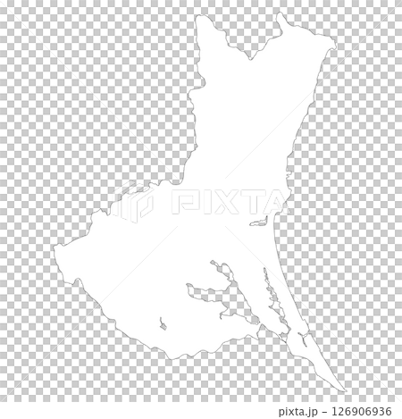 茨城県の白地図 126906936