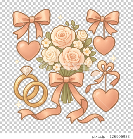 六月新娘:淡粉紅婚禮主題的可愛裝飾 六月新娘:淡粉紅婚禮主題的可愛裝飾 126906988