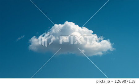青空に浮かぶ白い雲 126907119