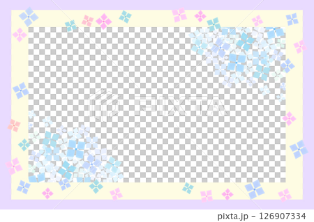 Refreshing hydrangea frame 126907334