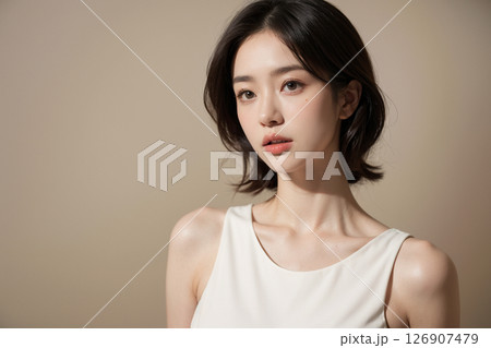 ミディアムヘアー 126907479