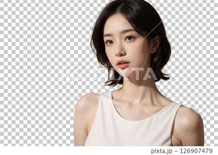 ミディアムヘアー 126907479