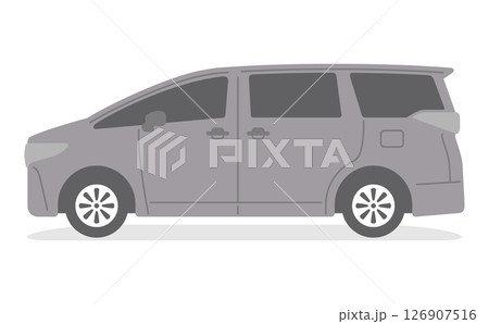 LLクラスの大型ミニバンイラスト素材 LLクラスの大型ミニバンイラスト素材 126907516