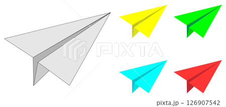 紙飛行機 紙飛行機 126907542