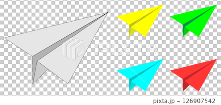 紙飛行機 紙飛行機 126907542