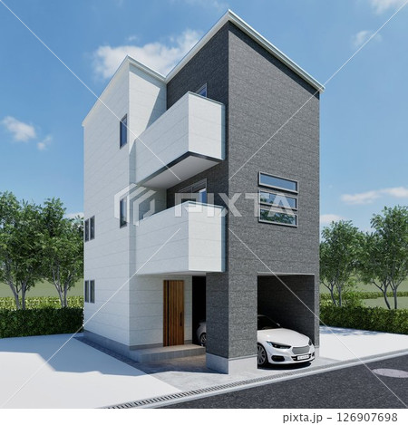 新築戸建外観パース 126907698