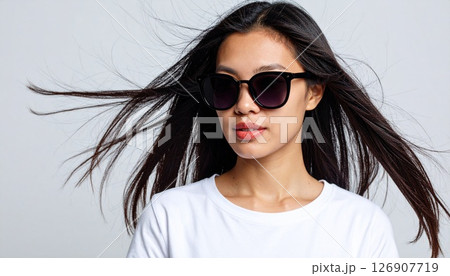 サングラスと夏の女性 126907719