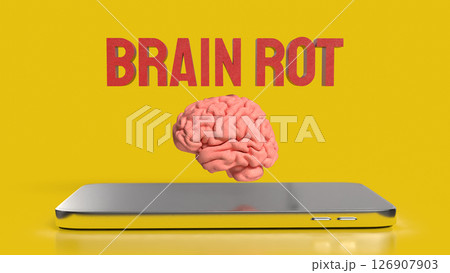 The Brain Rot for Technology concept 3d Rendering. 126907903