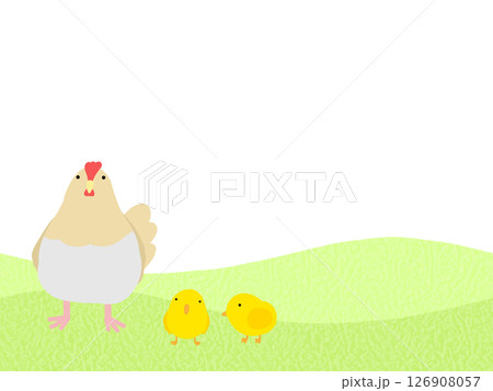 ニワトリの背景 A-1 ニワトリの背景 A-1 126908057