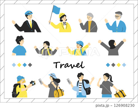 旅行を楽しむ人達 126908230