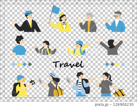 旅行を楽しむ人達 126908230