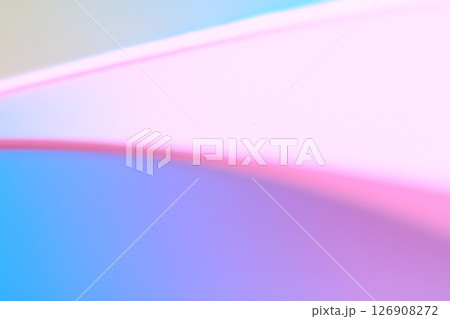 青、紫色系　ゆるやかな曲線の抽象的背景 126908272
