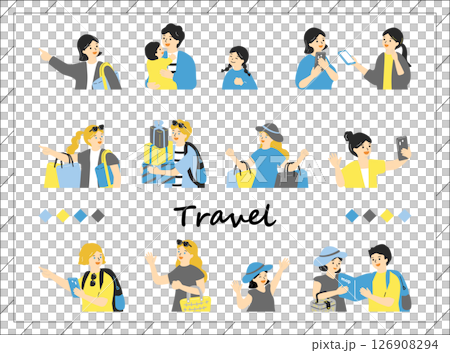 旅行を楽しむ人達 旅行を楽しむ人達 126908294