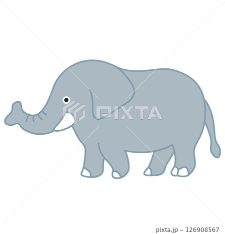 シンプル動物イラスト 象 シンプル動物イラスト 象 126908567