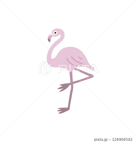 シンプル動物イラスト フラミンゴ シンプル動物イラスト フラミンゴ 126908582