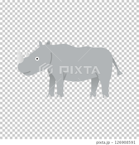シンプル動物イラスト サイ シンプル動物イラスト サイ 126908591