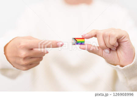 Happy pride month and LGBT or LGBTQ or LGBTQIA with rainbow flag Brooch pin for Lesbian, Gay, Bisexual, Transgender, Queer, Intersex, Non Binary, Marriage Equality Law, Pansexual and Demisexual Happy pride month and LGBT or LGBTQ or LGBTQIA with rainbow flag Brooch pin for Lesbian, Gay, Bisexual, Transgender, Queer, Intersex, Non Binary, Marriage Equality Law, Pansexual and Demisexual 126908996
