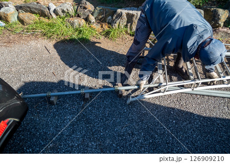 庭師のアルミ三脚の補助脚 庭師のアルミ三脚の補助脚 126909210