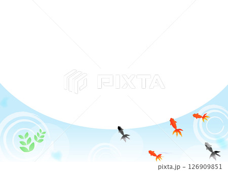 金魚の夏イメージの背景 126909851