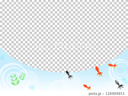 金魚の夏イメージの背景 126909851