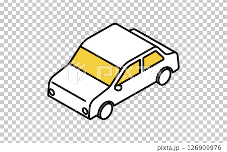車輛圖標,簡單可愛的轎車等距線圖標 車輛圖標,簡單可愛的轎車等距線圖標 126909976