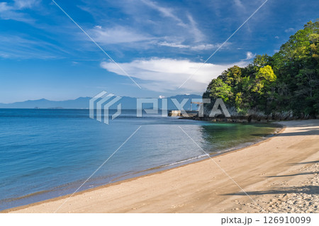 《愛媛県》来島海峡・今治の海岸線 126910099