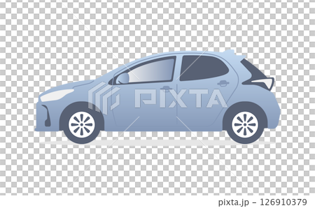簡單的緊湊型汽車插圖 126910379
