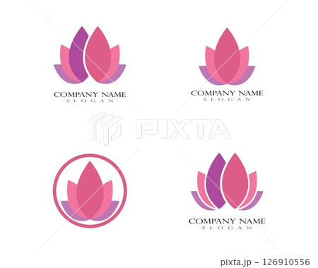 Beauty Lotus Logo Template 126910556