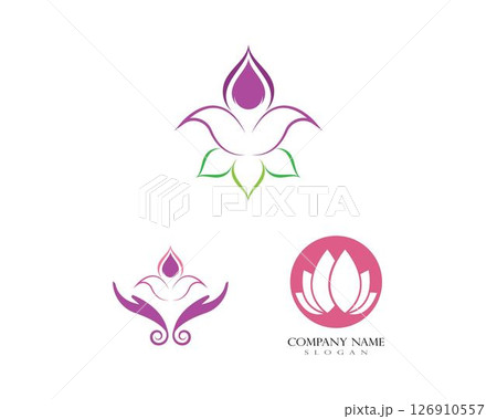 Beauty Lotus Logo Template 126910557