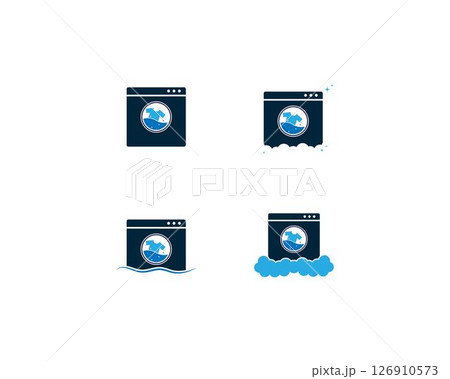 Laundry logo vector Laundry logo vector 126910573