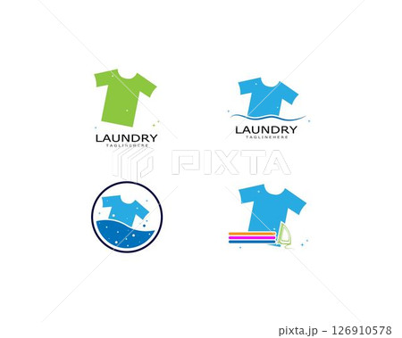 Laundry logo vector 126910578