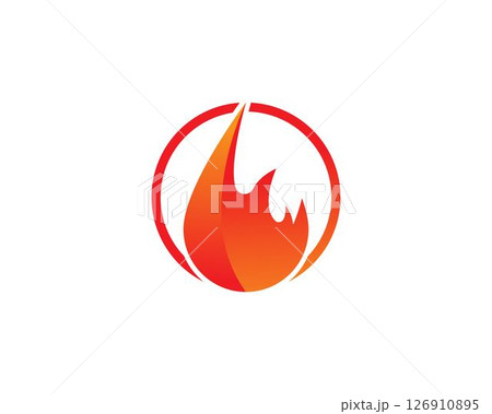 Fire flame Logo Template 126910895