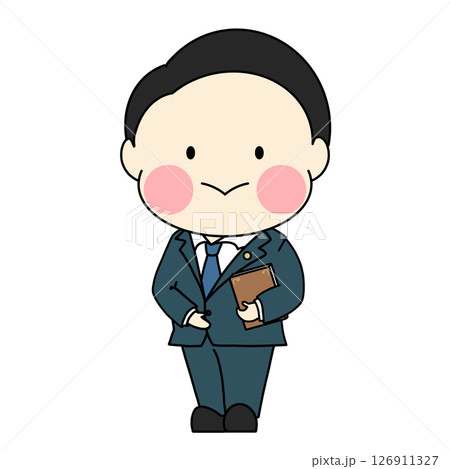 シンプルで可愛い弁護士のイラスト 126911327